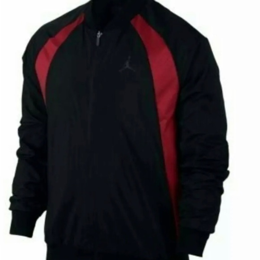 Nike 843100 016 Mens Air Jordan JSW Wings Black Red Woven Vented Jacket M NWT